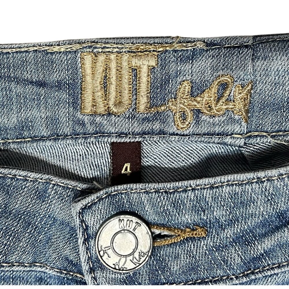 Kut from the Kloth Women Straight Leg Jeans Blue Size 4 Stretch - Picture 3 of 14